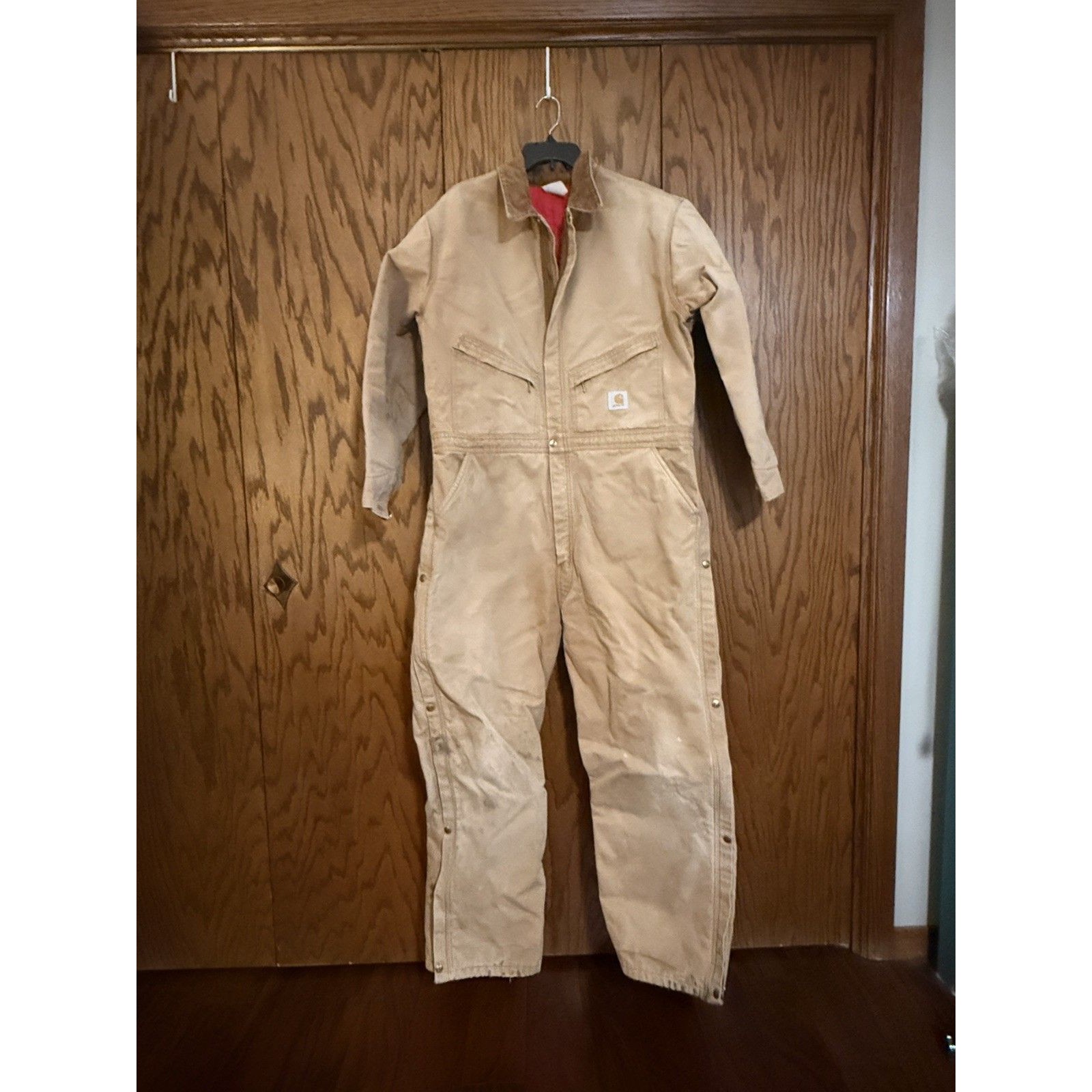 Vintage Carhartt Duck Coat 50r Usa Blanket Lined Chore Jacket Distressed Suit